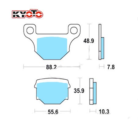 Service Moto Pieces|Frein - Jeu de Plaquettes - Kyoto S1055 - Standard - Kawasaki - Suzuki - Yamaha|Plaquette|29,90 €