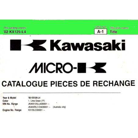 Service Moto Pieces|PART LIST - KX125 - Version PDF|Kawasaki|10,00 €