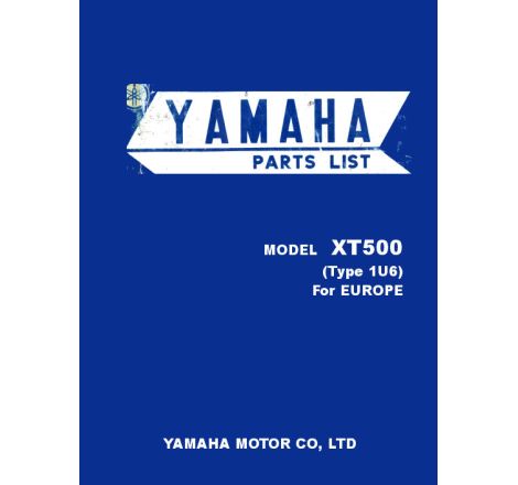 Service Moto Pieces|Liste de pieces - Parts List - XT500  1978 - Version informatique - Format PDF|Suzuki|1,00 €