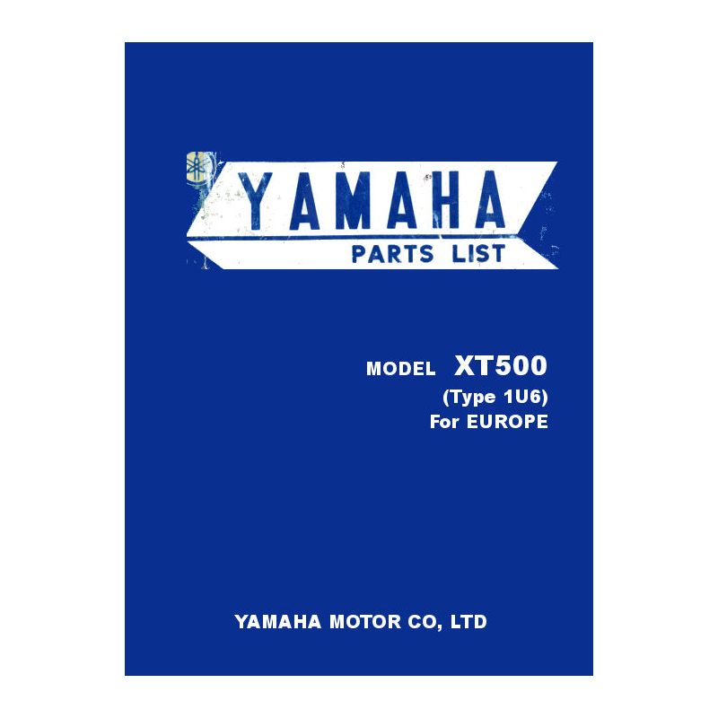 Service Moto Pieces|Liste de pieces - Parts List - XT500  1978 - Version informatique - Format PDF|Suzuki|1,00 €