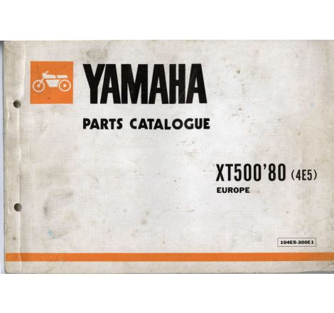 Service Moto Pieces|Liste de pieces - Parts List - XT500  1980 - Version informatique - Format PDF|Yamaha|1,00 €