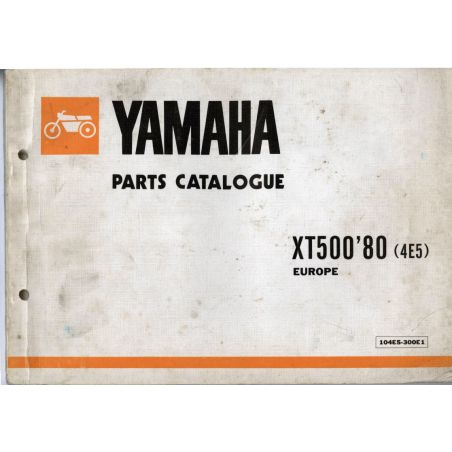 Service Moto Pieces|Liste de pieces - Parts List - XT500  1980 - Version informatique - Format PDF|Yamaha|1,00 €