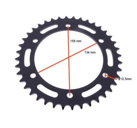 Service Moto Pieces|Transmission - Couronne - JTR-809 - 54 dents - |Chaine 428|18,90 €