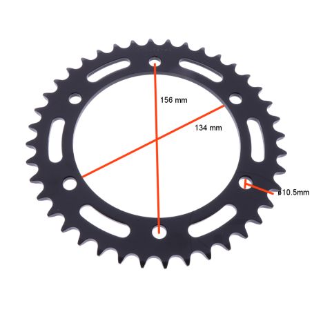 Service Moto Pieces|Transmission - Couronne - 41 dents : KR1-250|Chaine 428|24,90 €