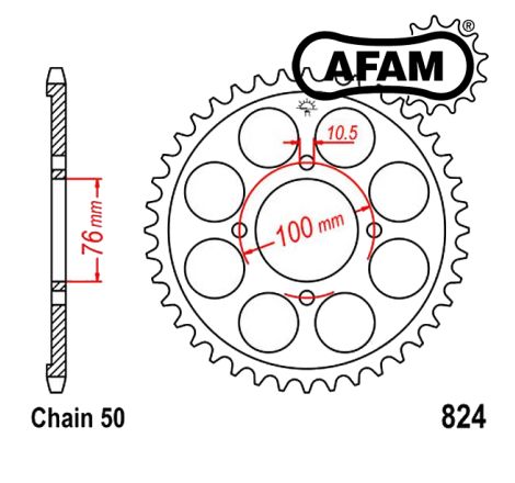 Service Moto Pieces|Transmission - Couronne - JTR530 - 824 - 47 dents|Chaine 428|24,90 €