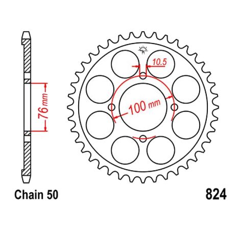 Service Moto Pieces|Transmission - Couronne - 41 dents : KR1-250|Chaine 428|24,90 €