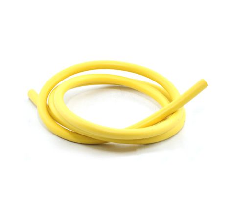 Bougie - cable SILICONE ø 7mm -  Jaune - 1metre - fil de bougie