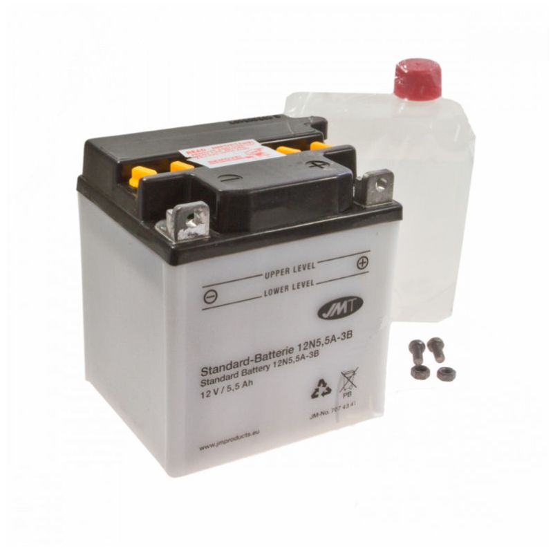 Service Moto Pieces|Batterie - 12v - Acide - 12N5.5A - 3B|Batterie - Acide - 12 Volt|33,30 €