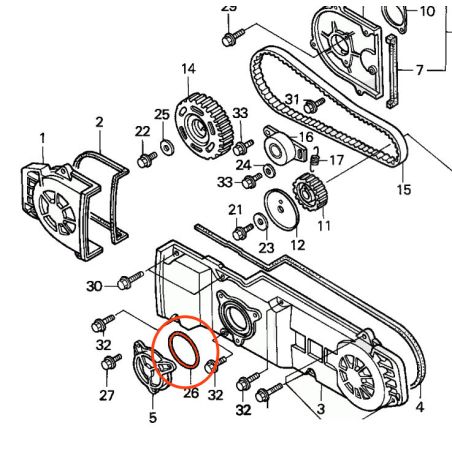 Service Moto Pieces|Distribution, joint de couvercle - 82x3mm - GL1500|1989 - GL 1500k|6,50 €