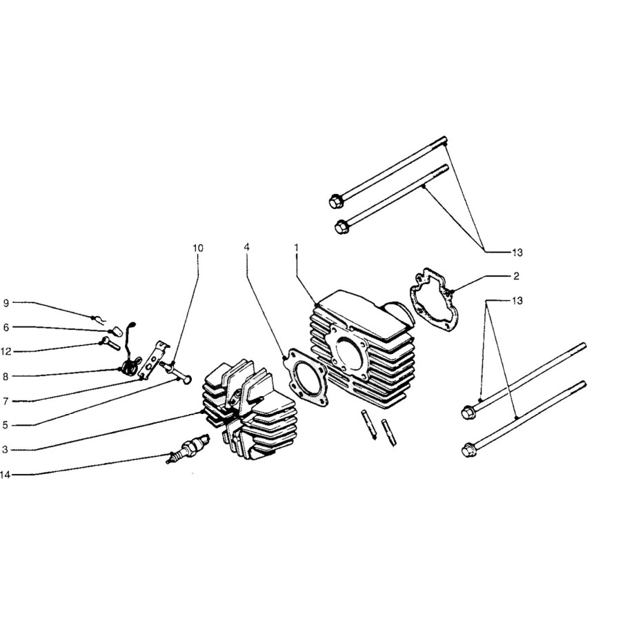 Moteur - bloc cylindre - PA50 - Camino 12100-149-030