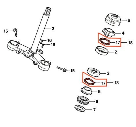 Service Moto Pieces|Direction - billes de roulement - (x1) - ø 6.00mm|1976 - CB125 S3|0,80 €