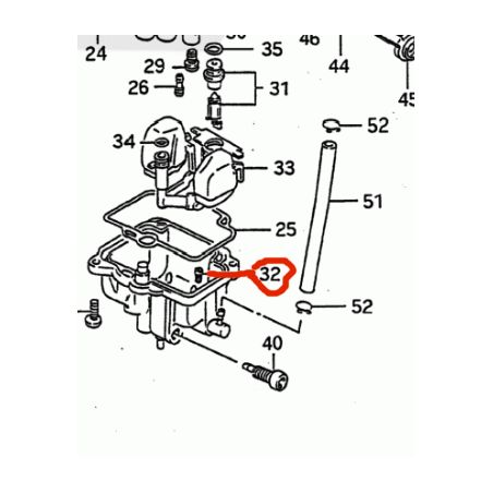 Service Moto Pieces|Carburateur - Vis - Plug - Power jet - 0949200001 - GSXR750 1991|1991 - GSX-R750|14,50 €