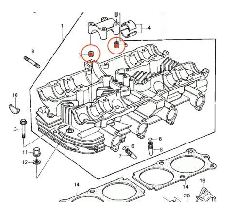 Service Moto Pieces|Culasse - Goupille de centrage Palier arbre a came - 92042-007|Culasse - Soupape|4,90 €