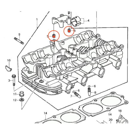 Service Moto Pieces|Culasse - Goupille de centrage Palier arbre a came - 92042-007|Culasse - Soupape|4,90 €