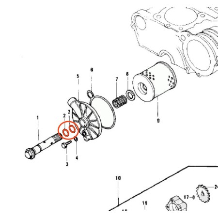 Moteur - 1/2 segment de bloc cylindre