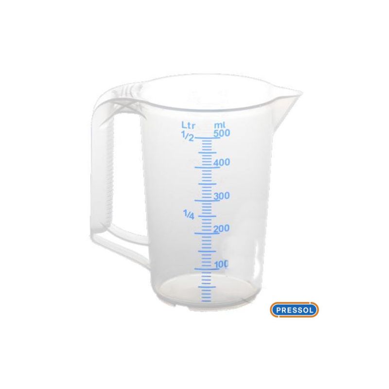 Service Moto Pieces|Verre, Pot, Gobelet doseur, gradué en plastique - 0.5 Litre|Fil de Bougie|6,25 €