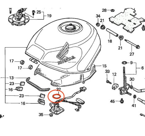 Service Moto Pieces|1997 - VFR750 F - (RC36/2)