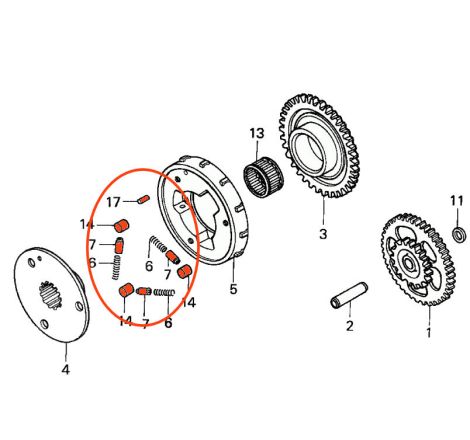 Service Moto Pieces|Demarreur - Roue libre - Kit de reparation |roue libre|77,82 €