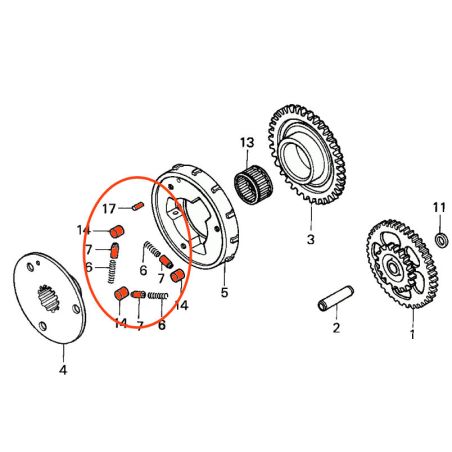 Service Moto Pieces|Demarreur - Roue libre - Kit de reparation |roue libre|77,82 €