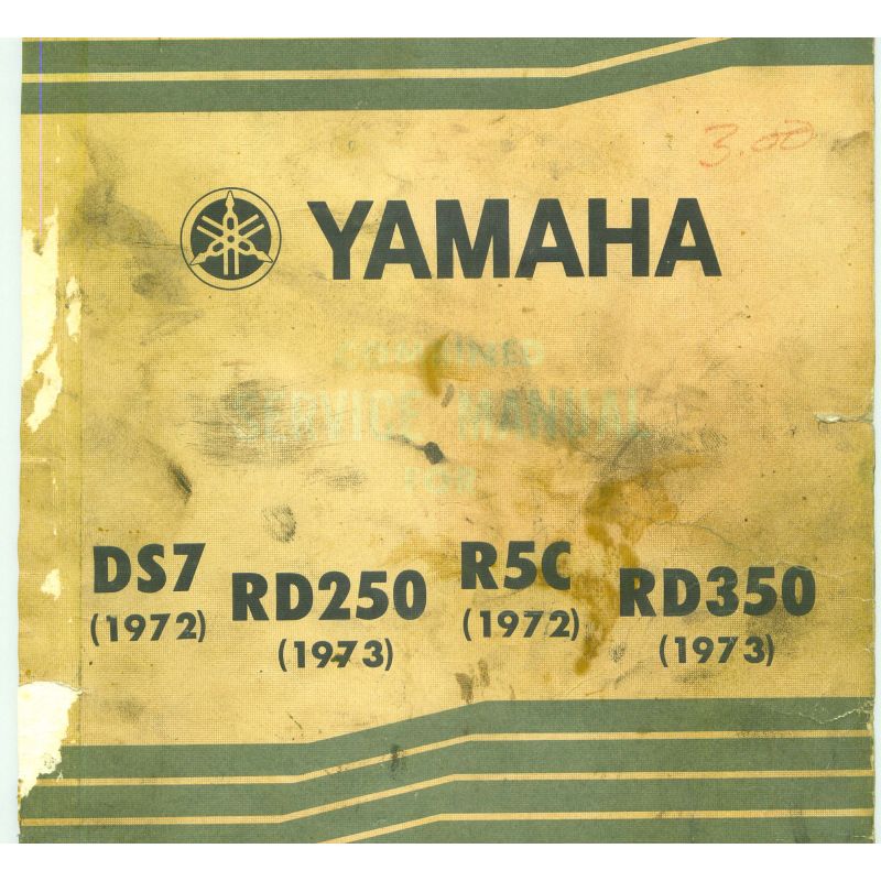 Service Moto Pieces|Service Manual - YAMAHA  DS7(1972), RD250 (73), RD350 (73) - Version PDF en Anglais |Yamaha|5,00 €