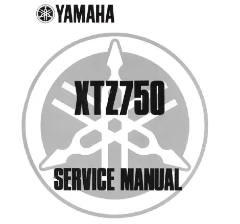 Service Manual - YAMAHAXTZ 750,Version PDF en Anglais 