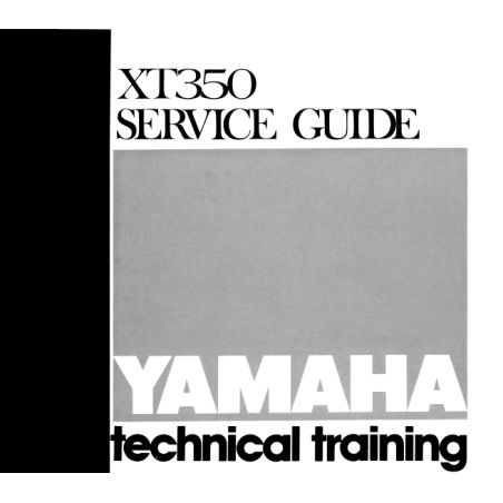 Service Moto Pieces|Manuel Atelier - Service Manual - YAMAHA  XT 350,  Version PDF en Anglais |Version Informatique - PDF|5,00 €