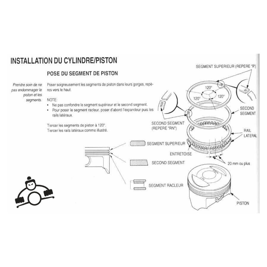 Moteur - segmentation - ø 57.00 - (+1.00) - CB125 - SL125 - TL125 1...