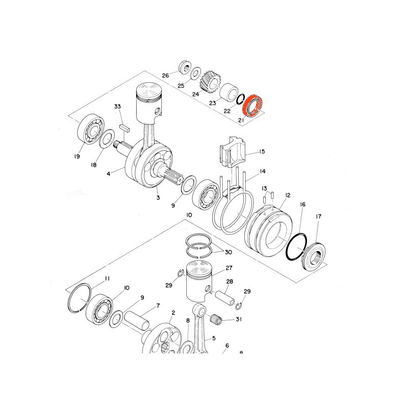 Moteur - Joint a levre - 93103-28011 - RD125DX - 28x40x4mm