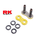 Transmission - Chaine RK 530 - Attache rapide , Gold, maillons pre-pointé a sertir