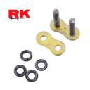 Transmission - Chaine RK 530 - Attache rapide , Gold, maillons Plein a sertir