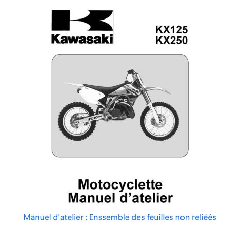 Manuel Atelier - KX125, KX250 - Edition 1988 - Papier