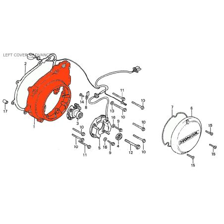 Service Moto Pieces|Carter Gauche - Roue Libre - Demarreur - CB750, CB900, CB1100|Joint - Carter|270,00 €