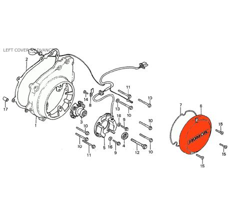 Service Moto Pieces|Carter Gauche - Allumage - CB750, CB900, CB1100|Joint - Carter|63,00 €