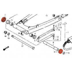 Service Moto Pieces|Bequille - Ressort de bequille centrale - CB450K|Bras Oscillant - Amortisseur - Bequille|6,80 €