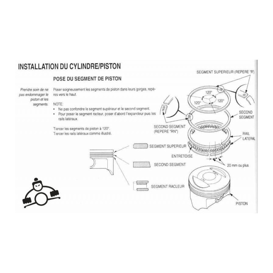 Moteur - segmentation - ø 56.00 - (+0.00) - CB125 - SL125 - TL125 1...