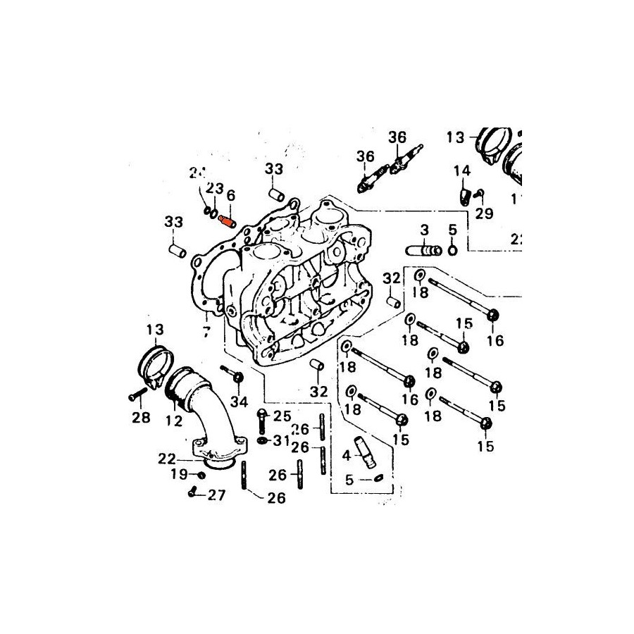 Moteur - Gicleur d'huile -  12238-371-000