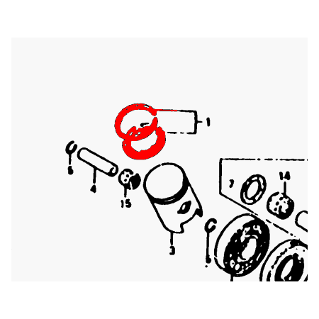 Moteur - Segment - ø39.00mm - (+0.00) - MB50 / MT50 / MTX50  26041-...