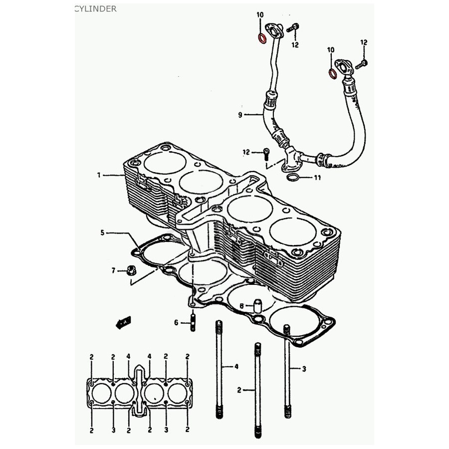 Moteur - Joint remontée huile - 0928014011 - (X1) 09280-140-11