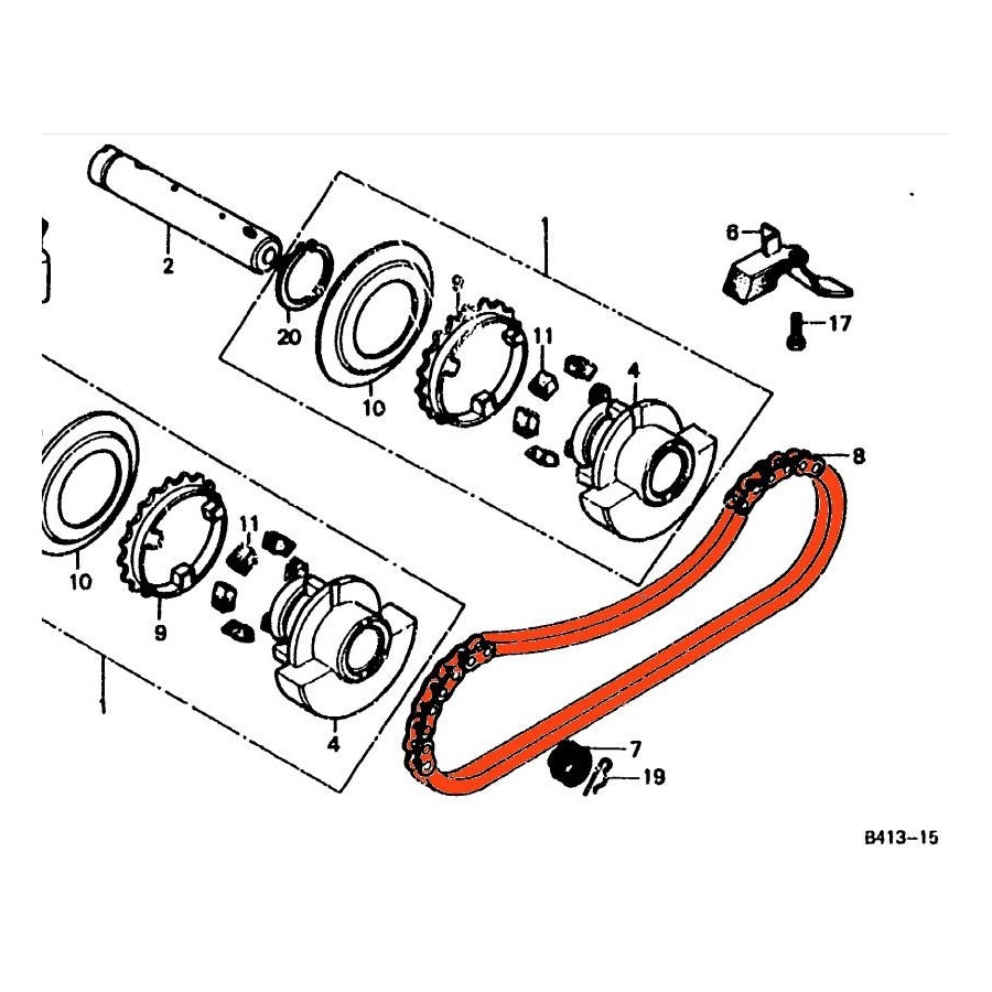 Moteur - Chaine de Balancier - N'est plus disponible 13440-ML4-611