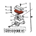 Frein - Maitre cylindre Avant - Membrane de reservoir - 26H-25854-00 - XVZ1200 - XVZ1300