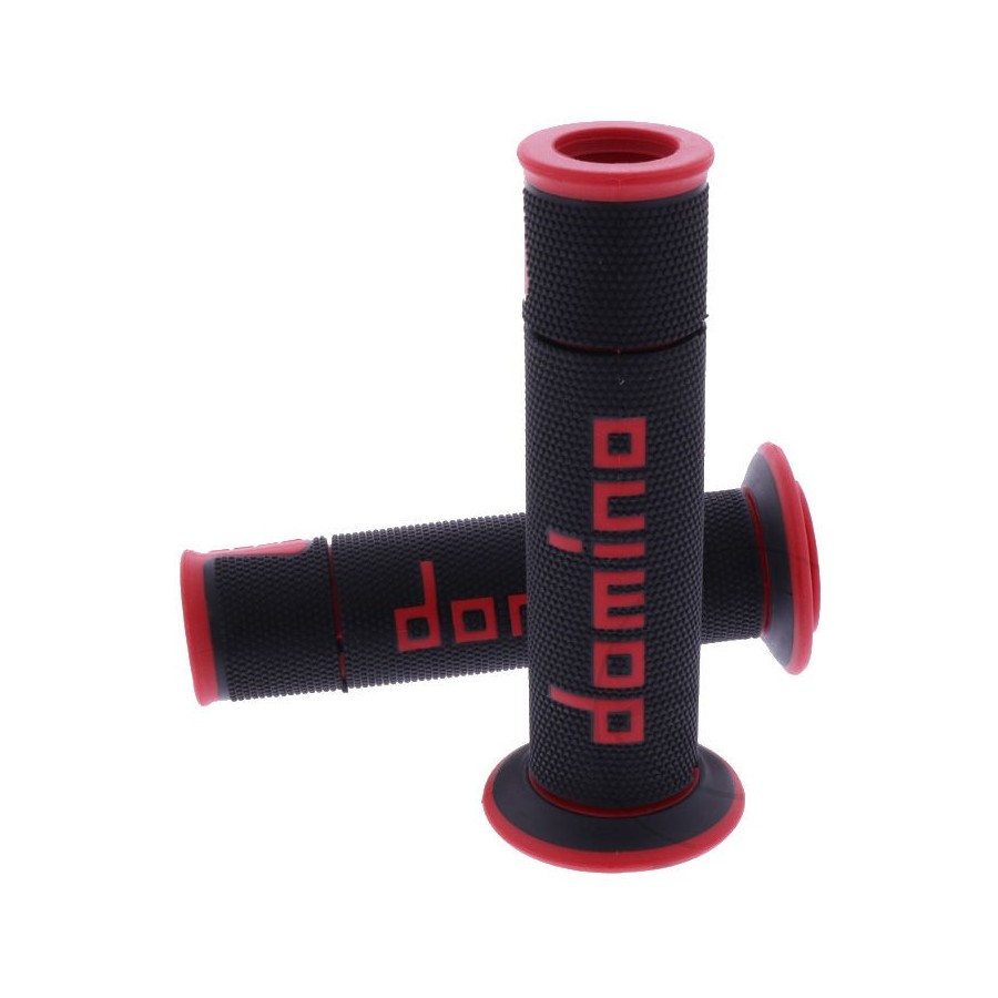 Poignee caoutchouc - Domino - Rouge - ø 22 - lg 120 mm - 