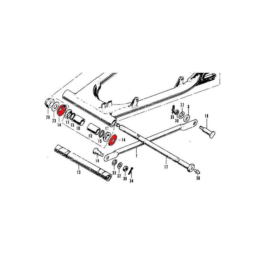 Rondelle de bras oscillant * (x1) 52144-283-010