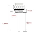 Huile - Bouchon - Jauge niveau huile + sonde Temperature - CB750/90...