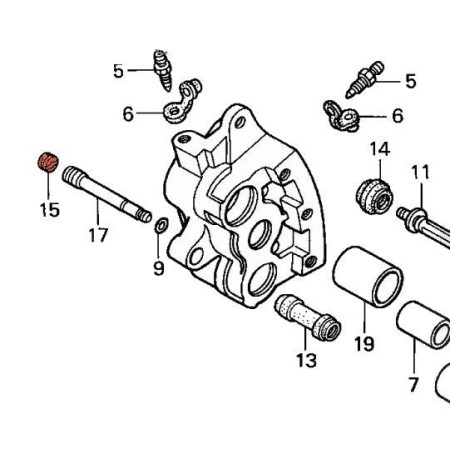 Frein - Etrier - bouchon de goupille -  45203-MG3-016