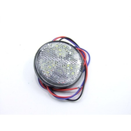 Feux - Position / recul - Catadioptre Blanc LED - ø60 mm 00007-058-441