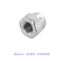 Ecrou - Hexa - borgne - M6 x1.00 - Chrome - (x1) 03023-06-100