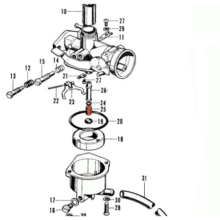 Carburateur - gicleur ø 0.62 mm 99114-0630-620