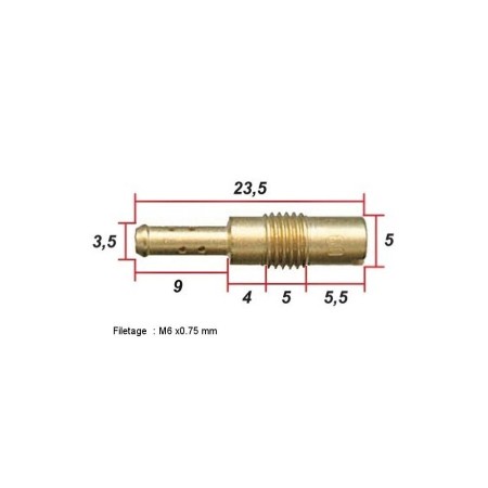 Keihin - ø 0.38 - jet de gaz - Carburateur  01182-029-038