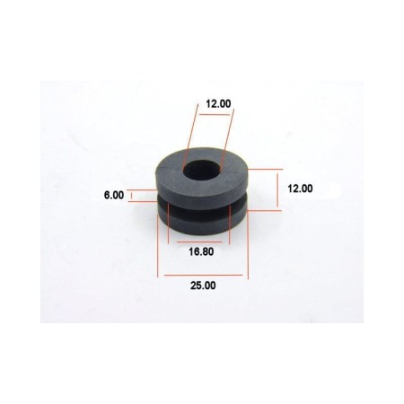 Silent-Bloc - rond - ø 12.00 x17 x25 mm - Ht 6.00 17245-510-231