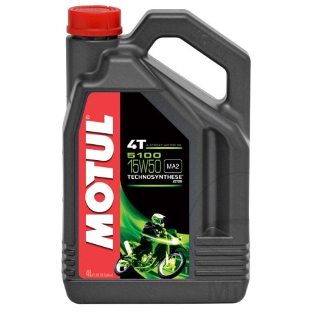 Huile moteur - MOTUL 5100 - Semi-Synthese - 15W50 - 4 Litres 99914-...